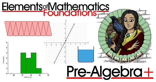 An online math course designed for gifted students that covers all of pre-algebra plus several university-level topics.